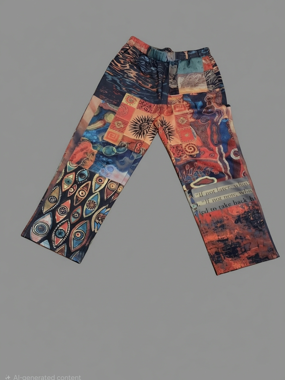 Abstract Multicolor Men's Lounge Pants - Vibrant Patchwork Print